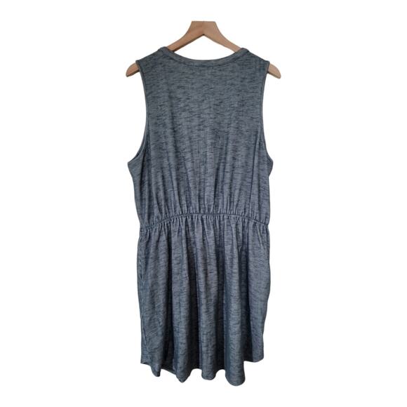 NWT Gilli Plus Size Sleeveless Button Down Mini Dress Size 2X Green-Blue - Picture 3 of 11